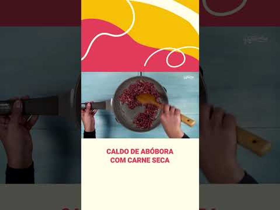 Receita de caldo de abóbora com carne seca (rápida de fazer) | Receitinhas