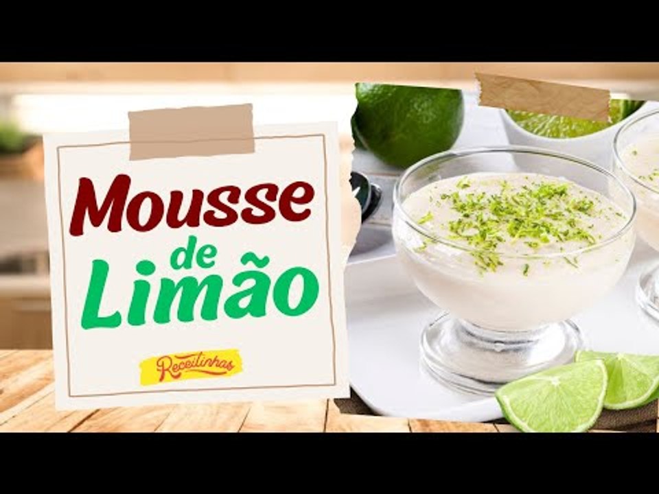 MOUSSE DE LIMÃO RÁPIDO COM APENAS 3 INGREDIENTES | RECEITINHAS