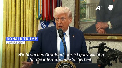 Trump will Grönland "für den Weltfrieden" annektieren