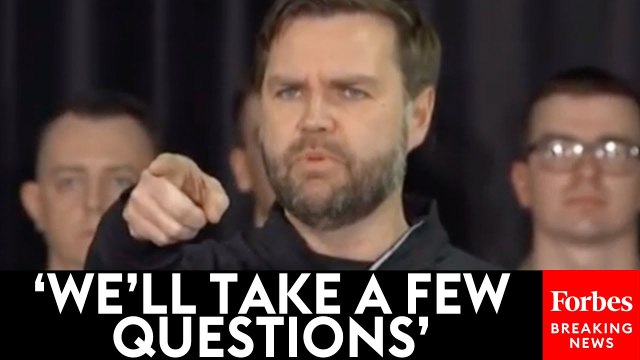 JD Vance Takes Questions From Reporters During Trip To Greenland