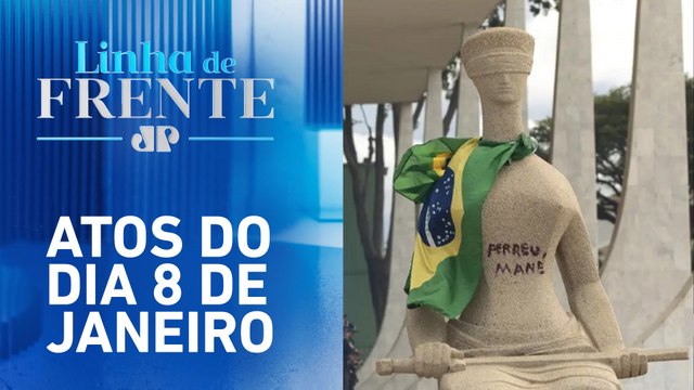 PGR pede prisão domiciliar para mulher que pichou estátua do STF | LINHA DE FRENTE