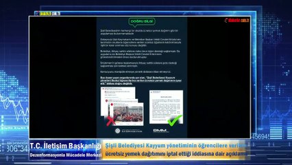 Şişli Belediyesi Kayyum yönetiminin öğrencilere verilen ücretsiz yemek dağıtımını iptal ettiği iddiasına dair açıklama
