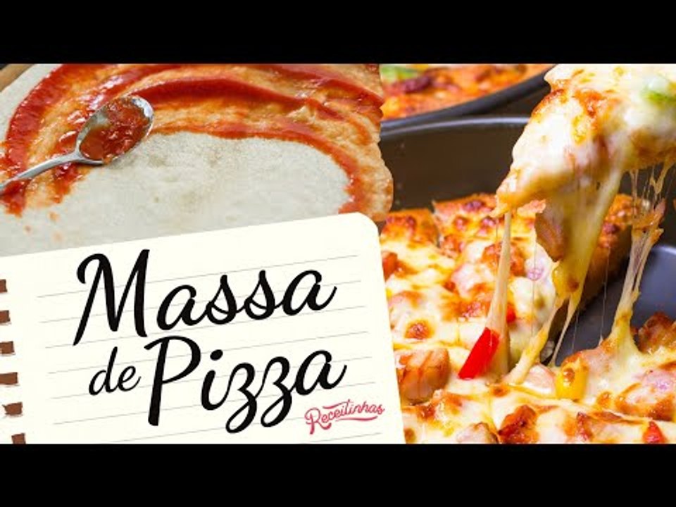 COMO FAZER MASSA DE PIZZA CASEIRA IGUAL PROFISSIONAL (RECEITA FÁCIL E RÁPIDA) | RECEITINHAS