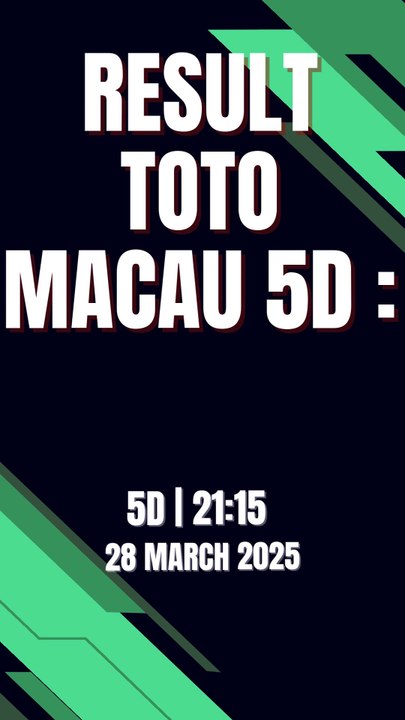 LIVE DRAW TOTO MACAU 4D JAM 19.00 HARI INI 28 MARET 2025 | RESULT TOTO MACAU | LIVE TOTO MACAU | LIVE DRAW MACAU | LIVE MACAU