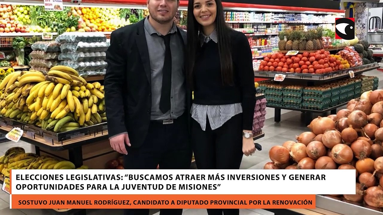 Elecciones Legislativas: “Buscamos atraer más inversiones y generar oportunidades para la juventud de Misiones”