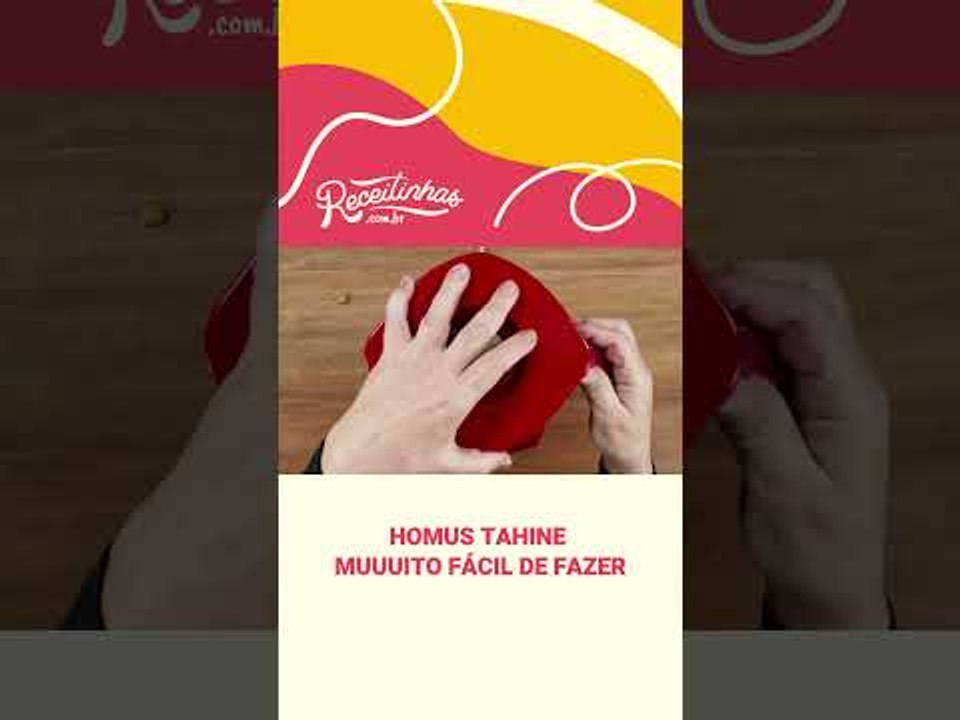 COMO FAZER HOMUS TAHINE (PASTA DE GRÃO-DE-BICO) NO LIQUIDIFICADOR | RECEITINHAS