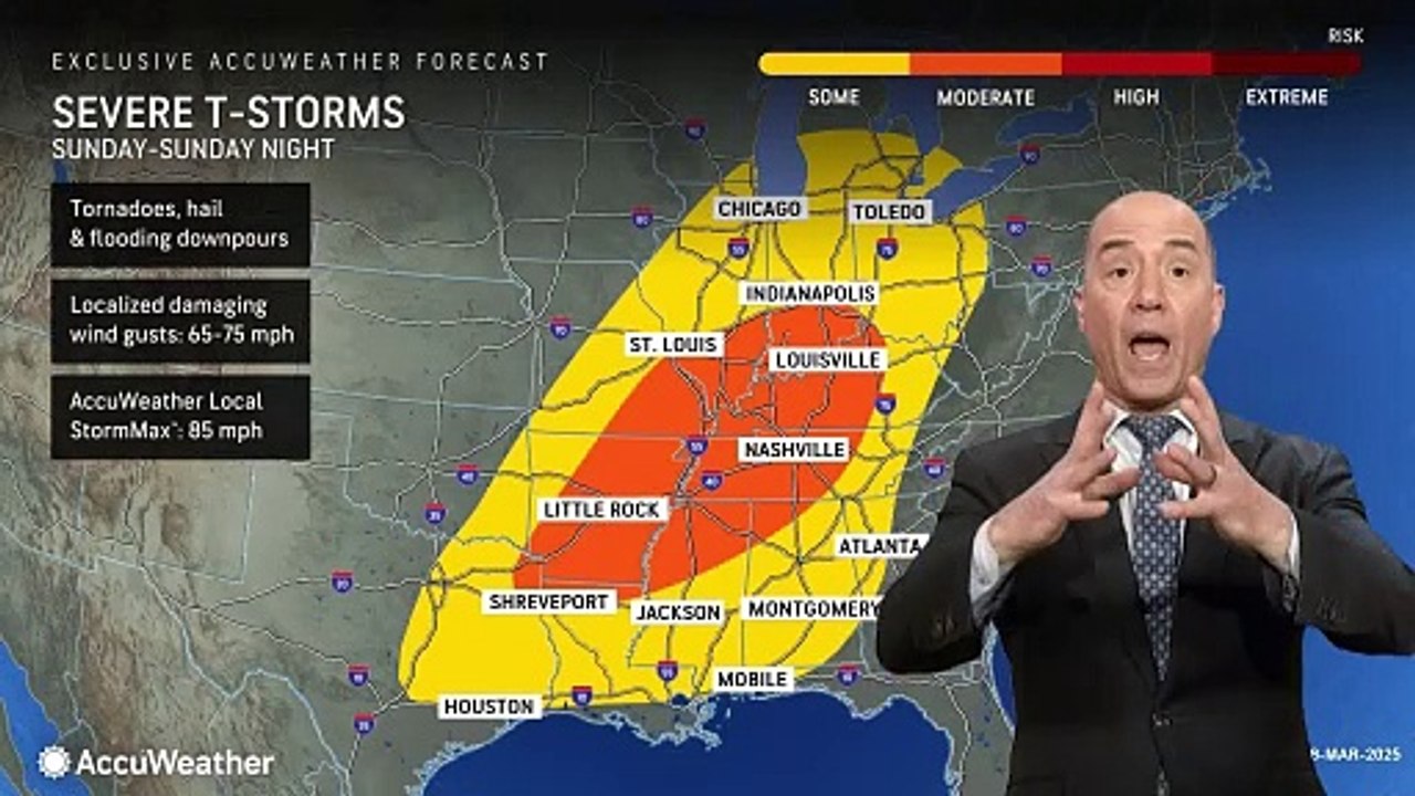 More than 180 million at risk for severe weather through Monday - video ...