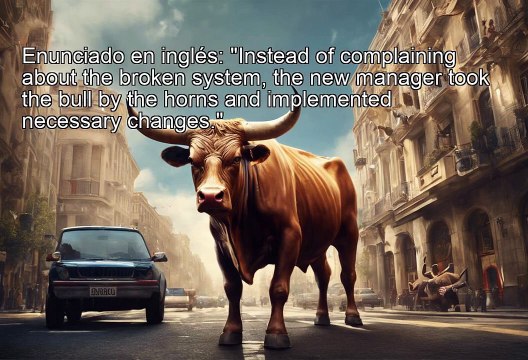 Idioms - take (or grab) the bull by the horns