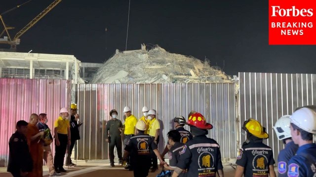 Rescue Operations Continue At A Collapsed Building In Thailand Following An Earthquake In Myanmar