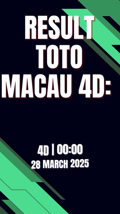 LIVE DRAW TOTO MACAU 4D JAM 00.00 HARI INI 28 MARET 2025 | RESULT TOTO MACAU | LIVE TOTO MACAU | LIVE DRAW MACAU | LIVE MACAU