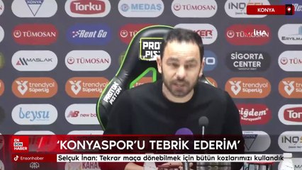 Selçuk İnan: Tekrar maça dönebilmek için bütün kozlarımızı kullandık