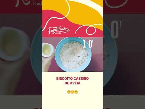 RECEITA CASEIRA DE BISCOITO DE AVEIA SIMPLES | RECEITINHAS