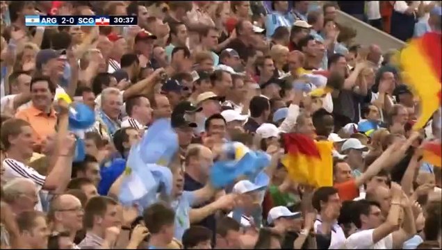 Copa do Mundo 2006 Argentina x Sérvia/Montenegro (Grupo C) com Galvão Bueno (Globo)