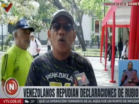 Caraqueños expresaron su rotundo rechazo a medidas impuestas por Trump contra nuestra patria