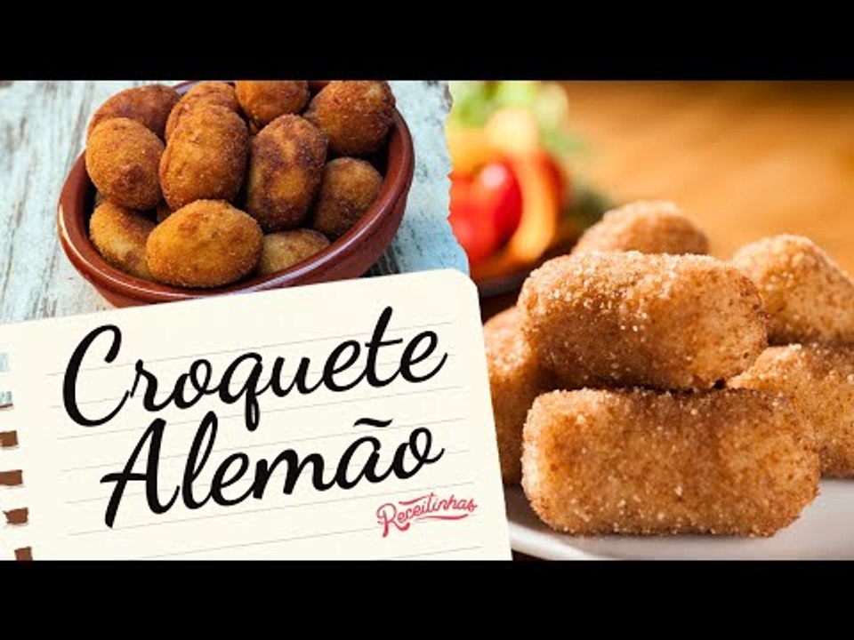 RECEITA DE CROQUETE ALEMÃO PARA PETISCOS E FESTAS (MUITO FÁCIL DE FAZER) | RECEITINHAS