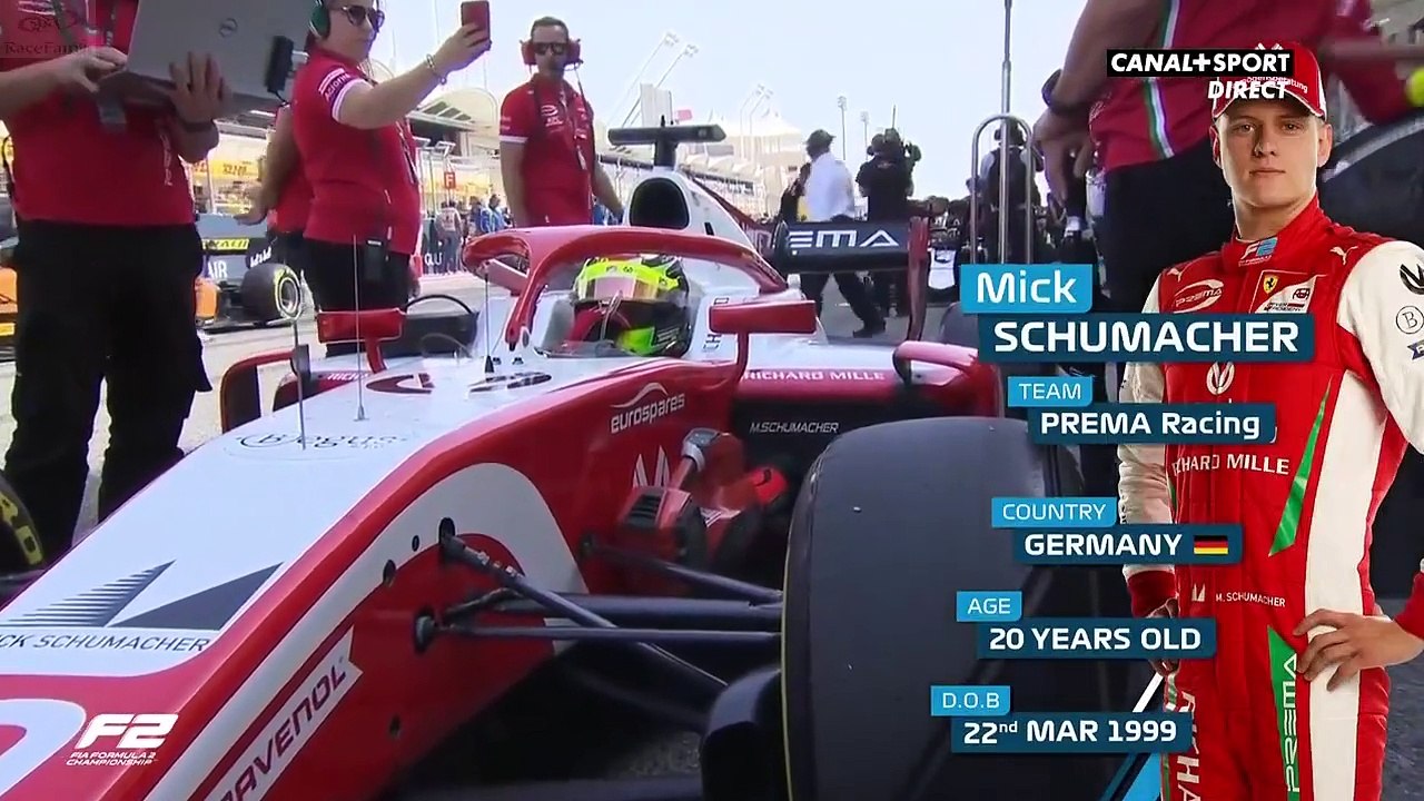 F2 2019_Manche 1_Bahrain International Circuit(Bahreïn)_Course 2 (en français - Canal+ Sport - France) [RaceFan96]