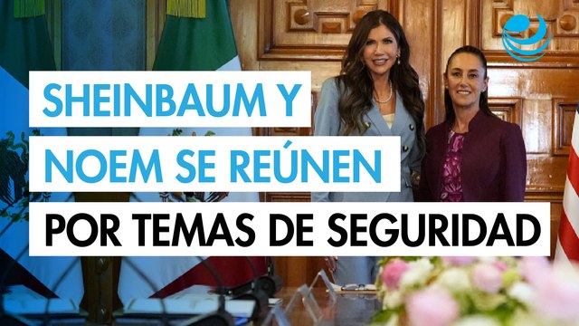 Sheinbaum recibe a Kristi Noem en Palacio Nacional para hablar sobre seguridad