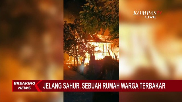 Kebakaran Melanda Rumah Panggung di Bulukumba Jelang Sahur, 1 Unit Motor Ikut Terbakar
