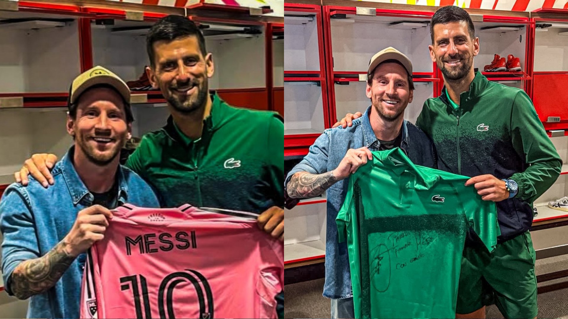 (PHOTOS) Messi Meets Djokovic at the Miami Open in Iconic Sports Moment ...