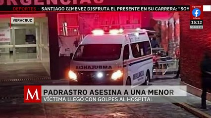 En Veracruz, padrastro asesina a una menor; víctima llegó con golpes al hospital