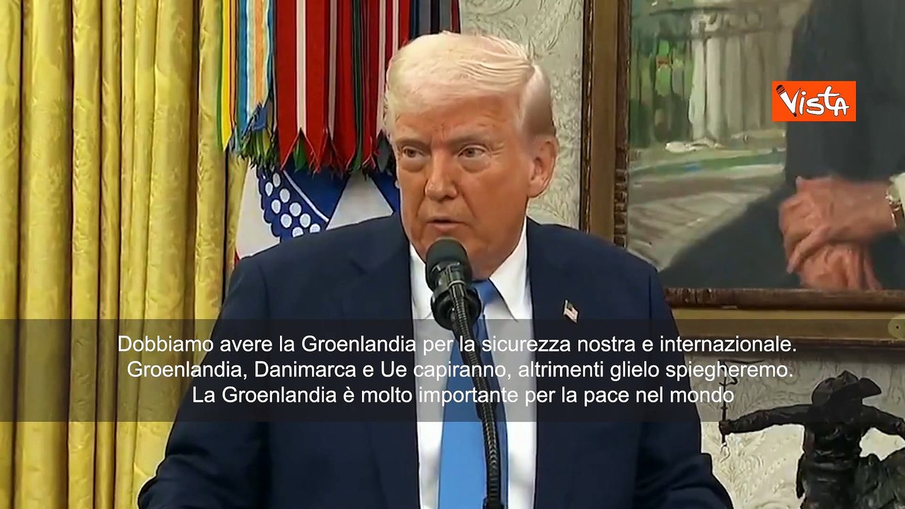 Trump: Abbiamo bisogno della Groenlandia per la pace mondiale"