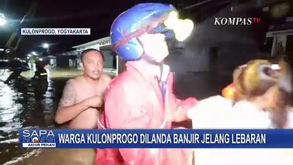 Banjir Landa Kulonprogo, Tim SAR Berjibaku Evakuasi Warga yang Terjebak di Rumah