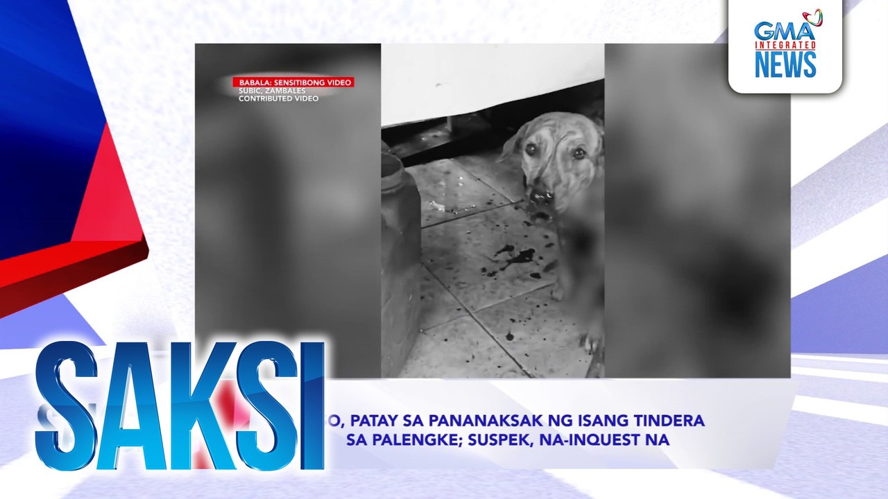 Saksi: (Recap) Aso, patay sa pananaksak ng isang tindera sa palengke; suspek, na-inquest na (originally aired on March 27, 2025)