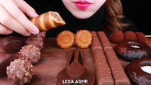 ASMR CHOCOLATE MARSHMALLOW, EDIBLE SPOON, SKEWERS TTEOK CHOCOLATE PARTY EATING SOUNDS MUKBANG 먹방