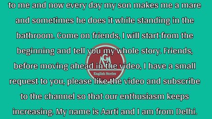 My son would make me a mare in the bathroom and ride my mare English s stories   English Audio Story