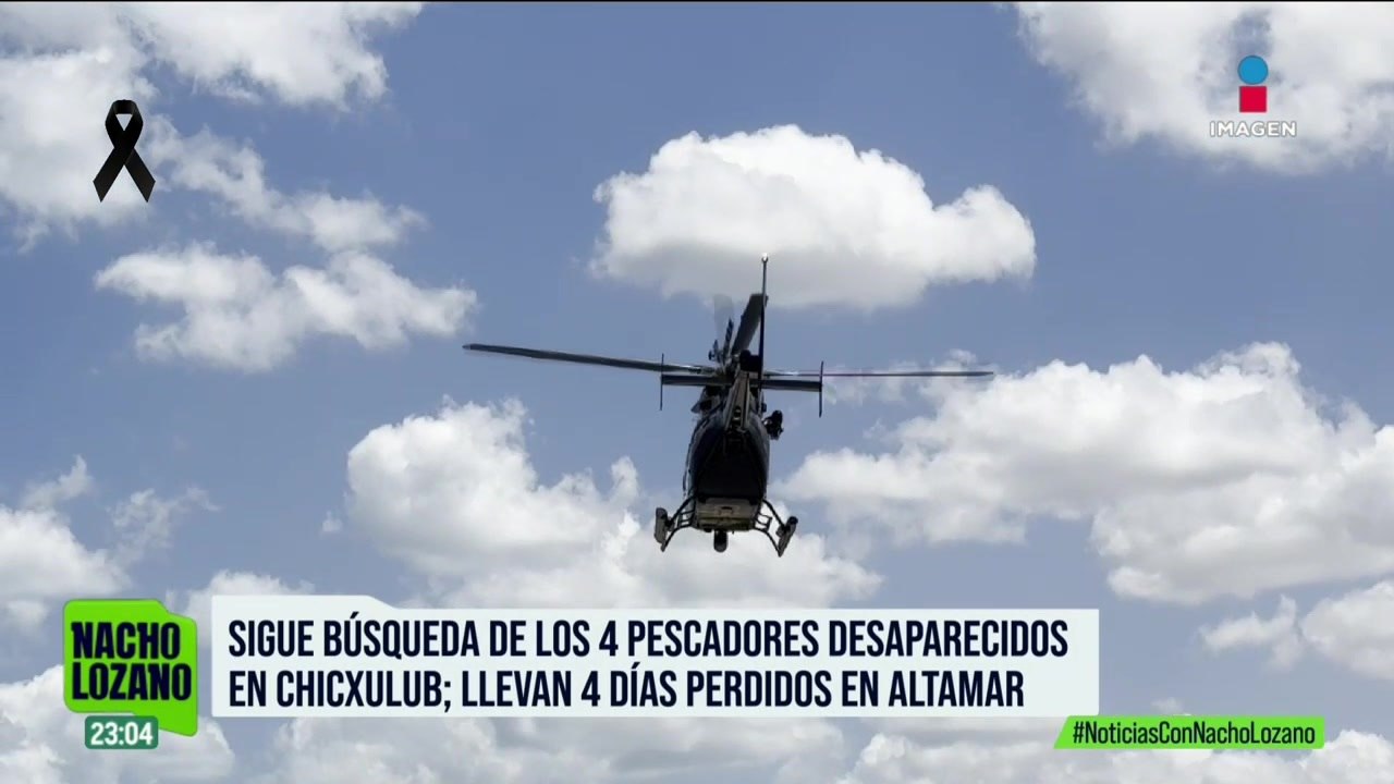 Continúa la búsqueda de los 4 pescadores desaparecidos en Yucatán