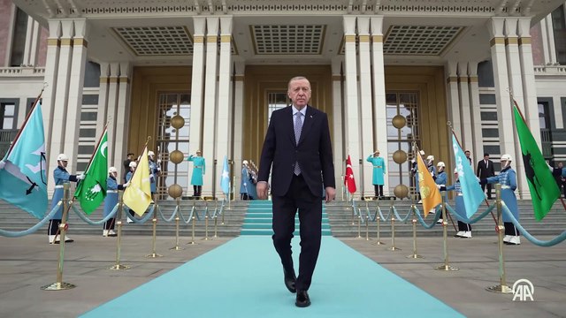 Cumhurbaşkanı Erdoğan, Somali Cumhurbaşkanı Mahmud ile bir araya geldi