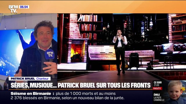Série Menace imminente , concert projeté au cinéma... Patrick Bruel sur tous les fronts