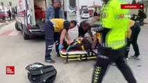 Karaman'da otomobille çarpışa motosikletin sürücüsü yaralandı
