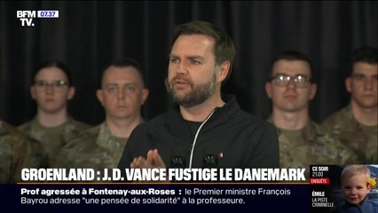 "Vous n'avez pas fait du bon travail": J.D. Vance tacle le Danemark lors de sa visite au Groenland
