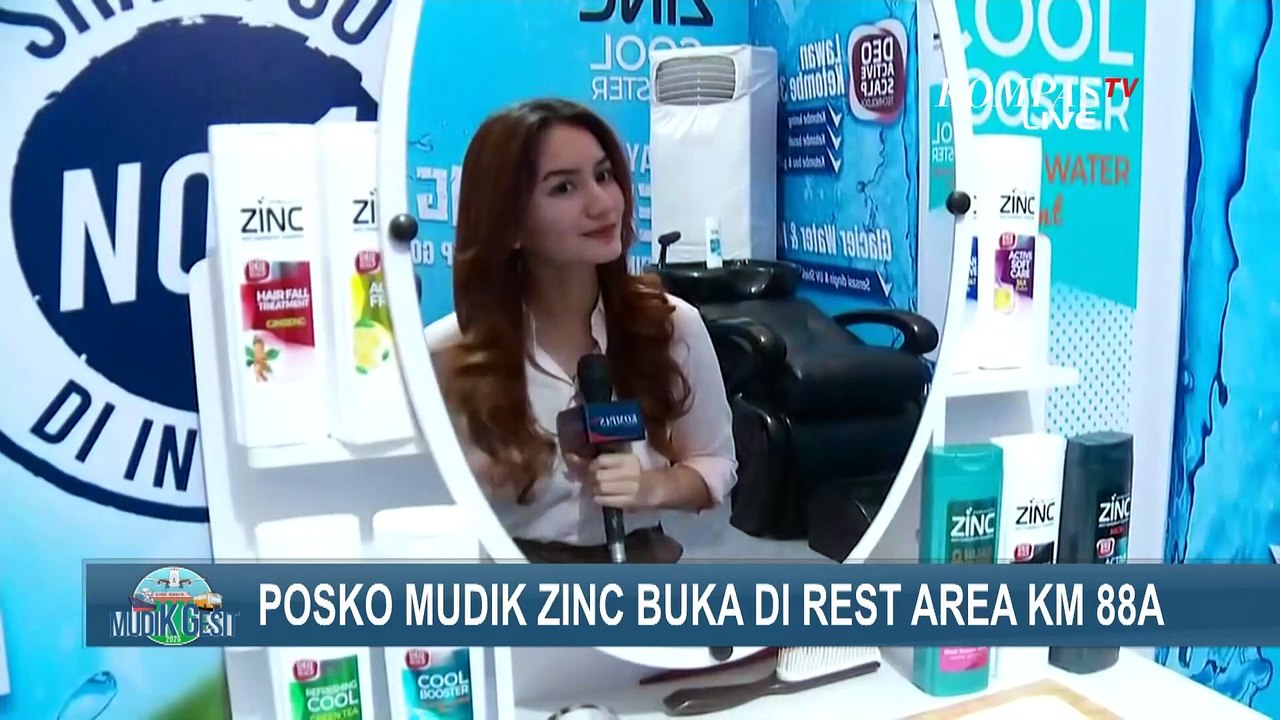 Posko Mudik Zinc di Rest Area Km 88A Sediakan Layanan Pijat & Styling Rambut Gratis untuk Pemudik