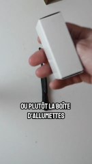 Aiguiser le rasoir avec une boîte d’allumettes