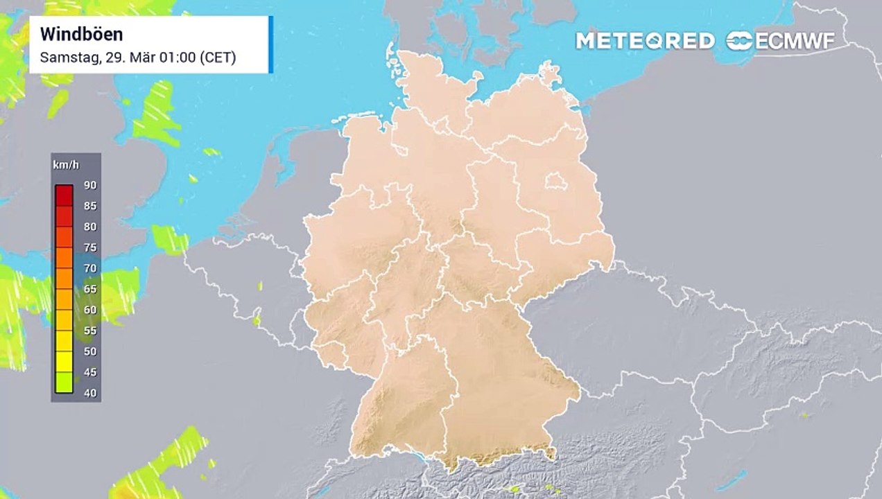 Windig bis stürmisch sind die letzten Tage im März 2025