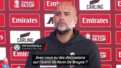 Guardiola esquive sur l'avenir de De Bruyne