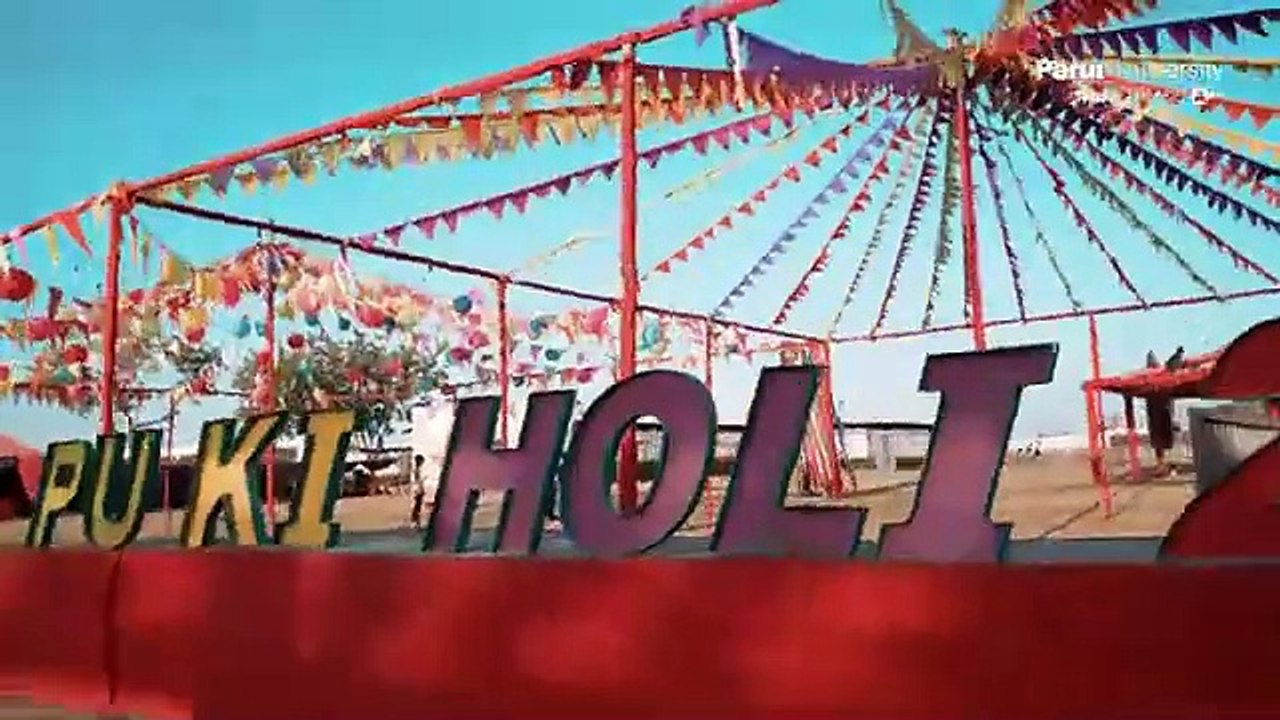 holi festival at parul university
