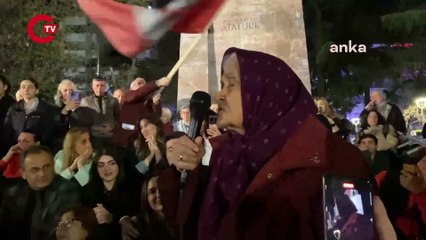 İmamoğlu için adalet nöbetine katılan 91 yaşındaki hemşehrisinden şiirli destek