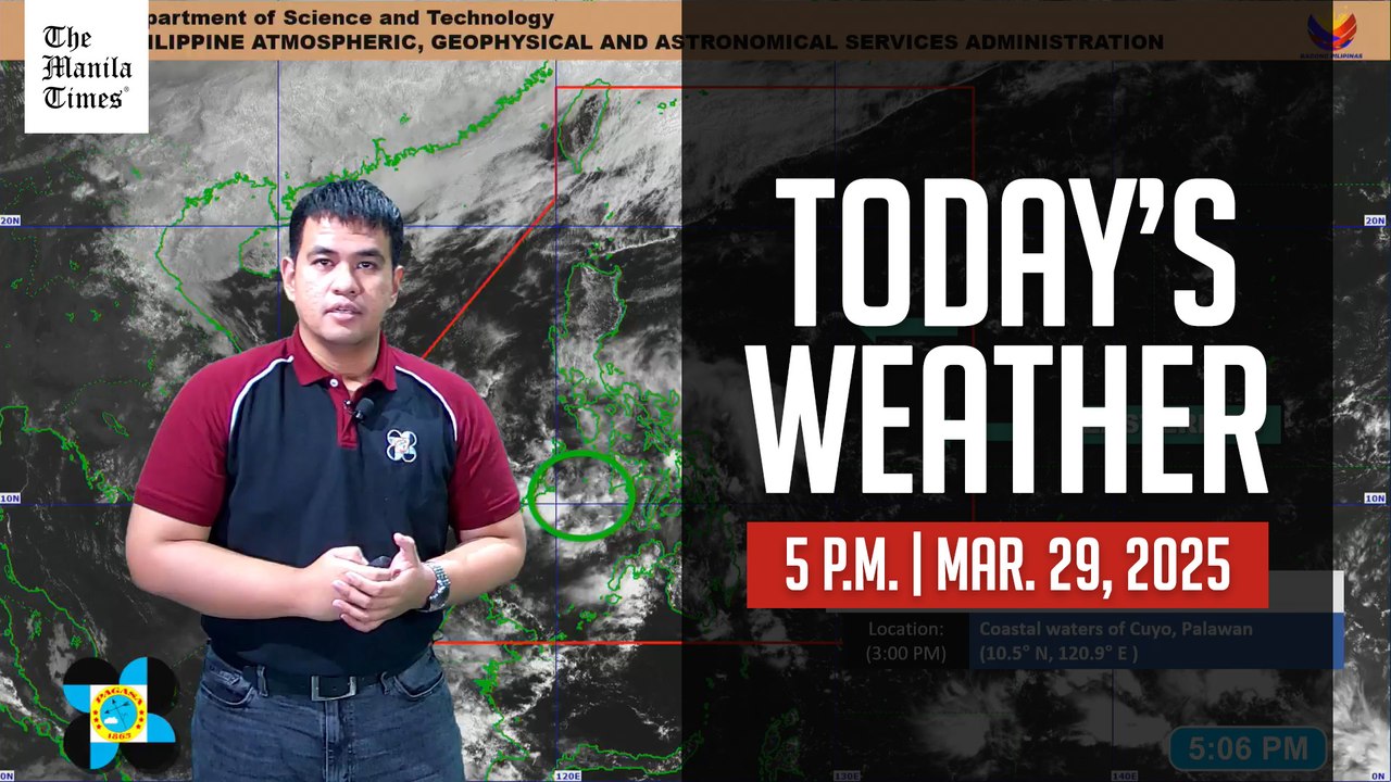 Today's Weather, 5 P.M. | Mar. 29, 2025