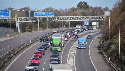 Lorry crashes on the M6