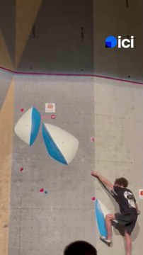 Le normand Tom Daufresne décroche le titre de champion de France U18 d’escalade de bloc dans la Manche