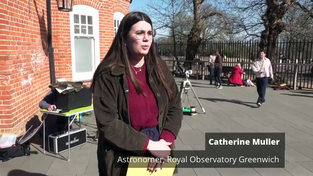 Spectators see partial solar eclipse from Observatory