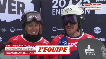 Bozzolo/Pereira de Sousa : «Tellement fiers de nous» - Snowboarcross - Mondiaux
