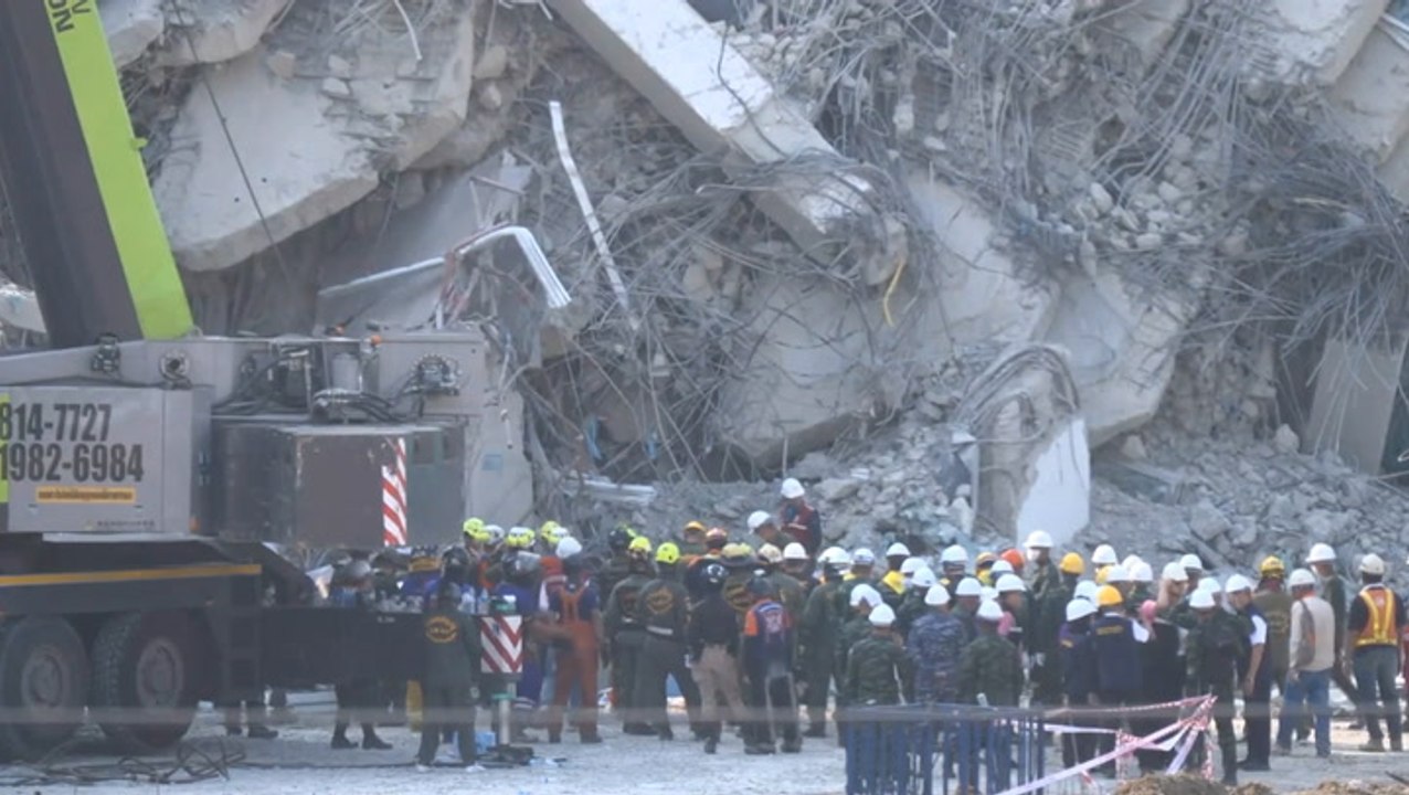 Myanmar earthquake: Bangkok rescuers search collapsed building as Myanmar death toll exceeds 1,000