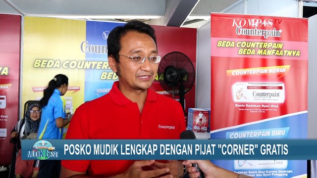 Lepas Penat di Posko Mudik, Lengkap dengan Pijat Corner Gratis!