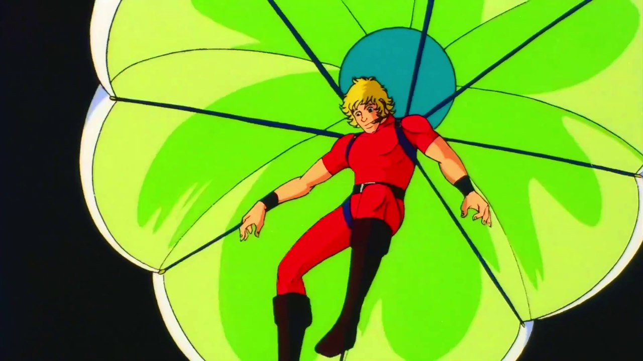 Space Adventure Cobra: The Movie - parachute