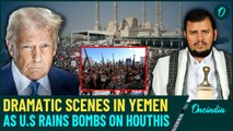 Dramatic Video Shows Massive Anti-US Protests in Sanaa as US Warplanes Bomb Houthi Targets | Watch