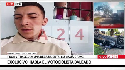 🔴 CRIMEN DE LA BEBA DE 11 MESES: HABLA EL MOTOCICLISTA BALEADO